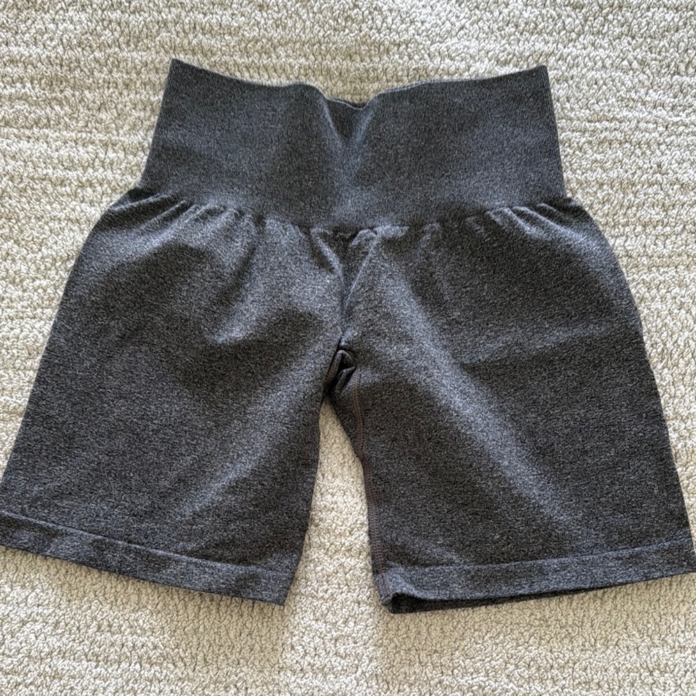 Gray Women's High-Waisted Shorts